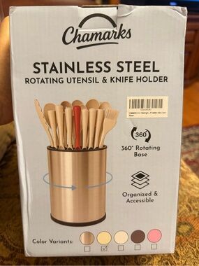 Rotating Utensil & Knife Organizer